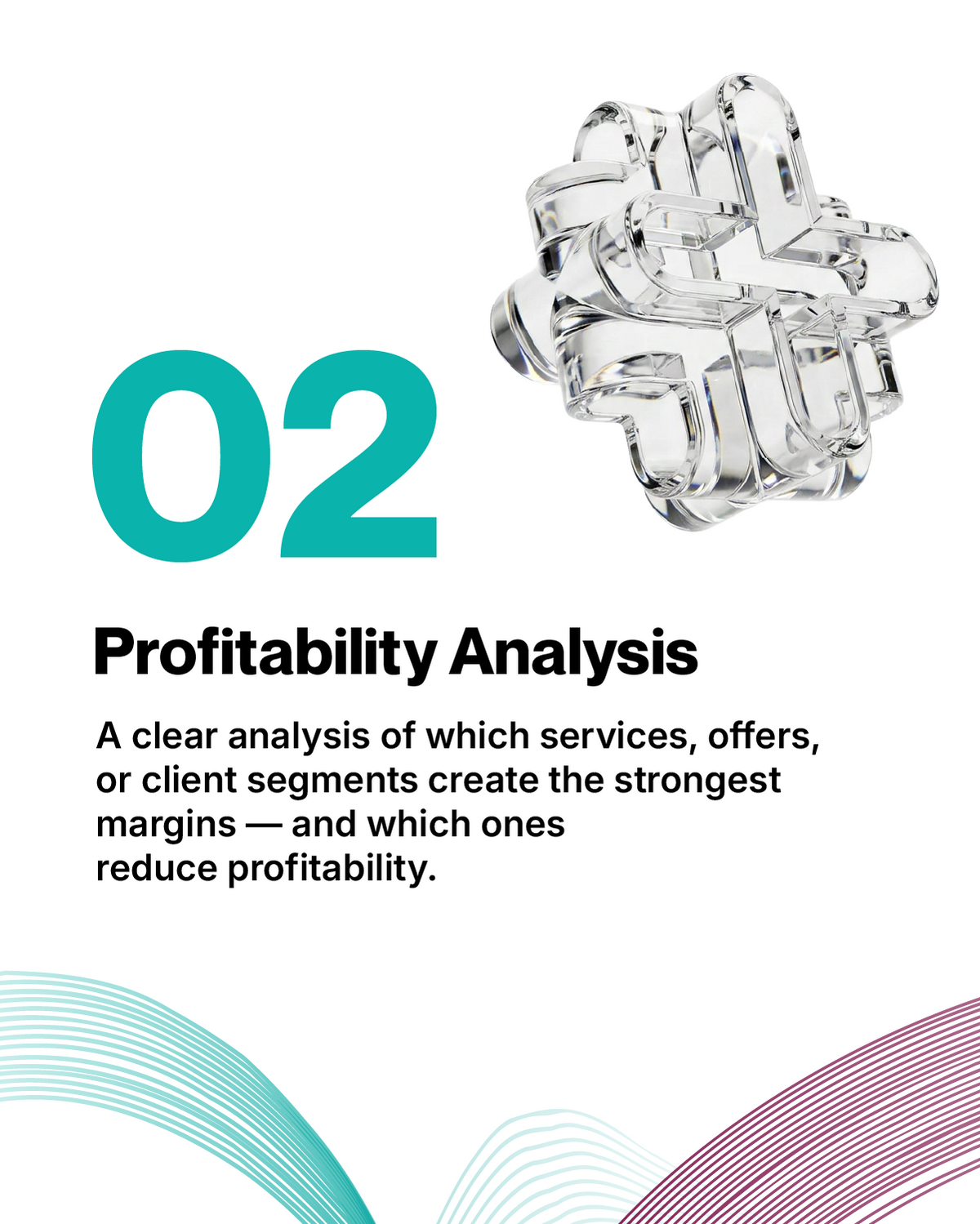 Analyze profitability by service